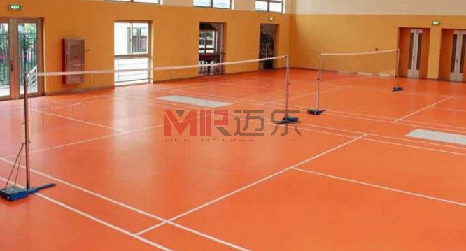 室内PVC卷材塑胶羽毛球场