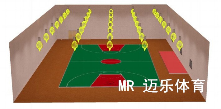 篮球场灯光设计